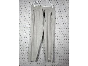 Victorias Secret PINK Large Grey Ankle Zip Joggers Sweatpants